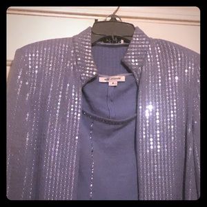 Authentic St. John Blue Pantsuit